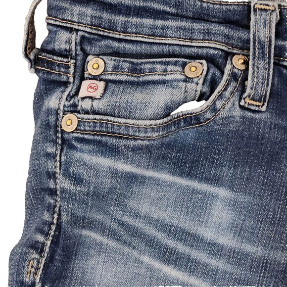 AG Adriano Goldschmied The Stilt Cigarette Jeans Women Sz 25 R Blue Skinny Denim - Picture 4 of 7